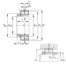 Bearing 23238-B-K-MB+H2338 FAG