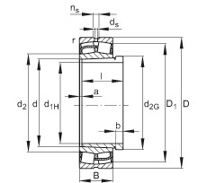 Bearing 24136-E1-K30 + AH24136 FAG