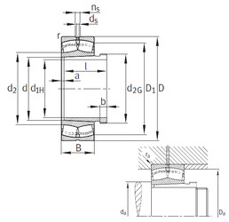 Bearing 24126-E1-K30+AH+AH24126 FAG