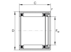 Bearing HK2218-RS INA