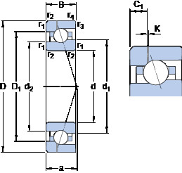 Bearing 7024 CE/HCP4AH1 SKF