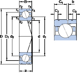 Bearing 7036 CD/P4AL SKF