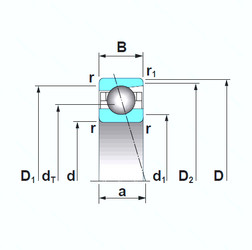 Bearing 7919CTRSU NSK