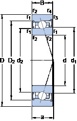 Bearing S71924 ACB/P4A SKF
