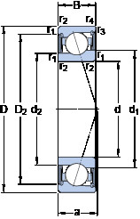 Bearing S71906 ACE/HCP4A SKF