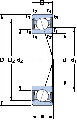 Bearing S71924 ACE/HCP4A SKF