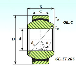 Bearing GE 90 ET 2RS ISB