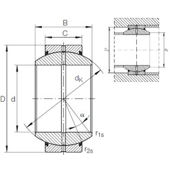 Bearing GE 90 FO-2RS INA