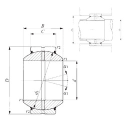 Bearing GE 90GS-2RS IKO
