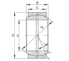 Bearing GE90-DO INA