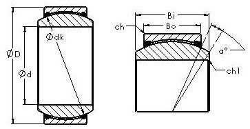 Bearing GE55ET/X-2RS AST