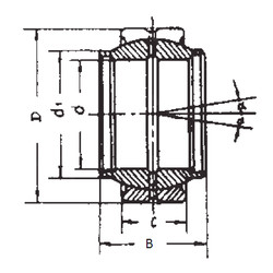 Bearing GEC420XS FBJ