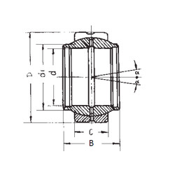 Bearing GEEW80ES FBJ