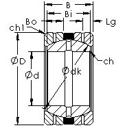 Bearing GEGZ82HS/K AST
