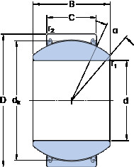 Bearing GEH 60 TXE-2LS SKF