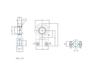 Bearing SIR70ES SKF