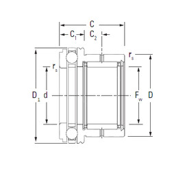 Bearing NAXK35 KOYO