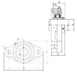 Bearing UCFLX10 ISO
