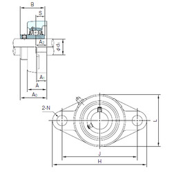 Bearing UCFLX10 NACHI