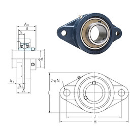 Bearing UCFL217-52E FYH