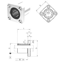 Bearing LMK40UU Samick