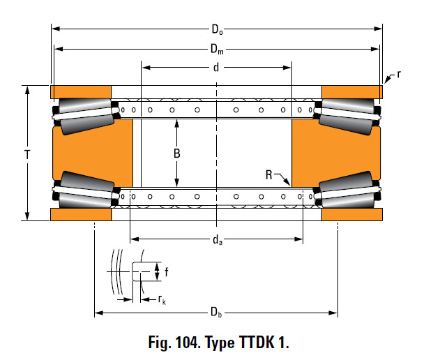 Bearing A6881A Thrust Race Double